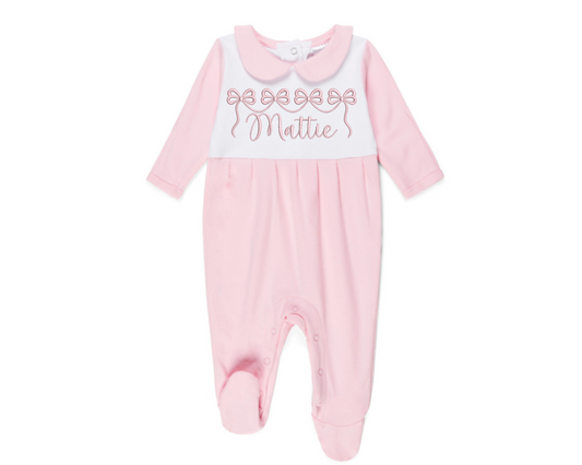 Draped Bow Embroidery