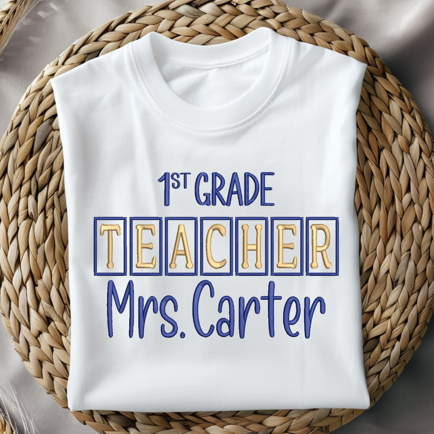 Teacher Puff Embroidery Designs