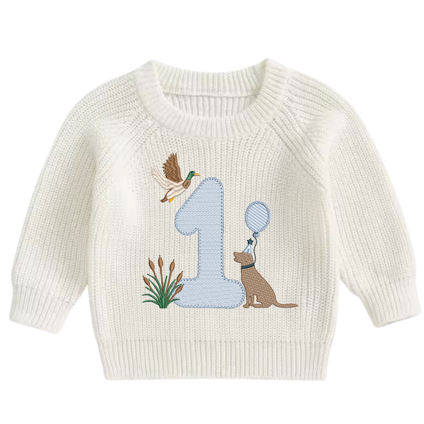 Little Boy First Birthday Embroidery