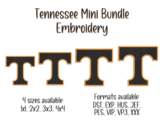 Mini T Embroidery Bundle