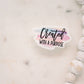 Created For A Purpose Clear Vinyl Sticker