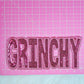 Scratch Decor - Grinchy Sequin On Glitter Iron-on Patch: Hot Pink