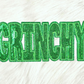 Scratch Decor - Grinchy Sequin On Glitter Iron-on Patch: Green