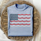 Bow and scalloped flag machine embroidery design