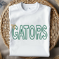 Gators Motif Embroidery Font