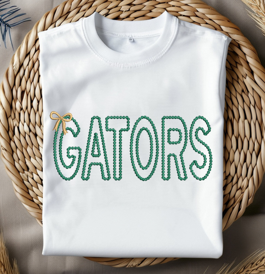 Gators Motif Embroidery Font