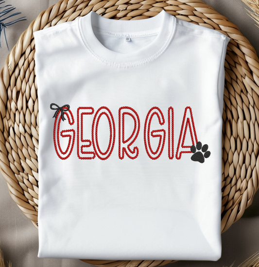 Georgia Motif Dot Embroidery