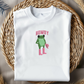 Howdy Frog Embroidery Design