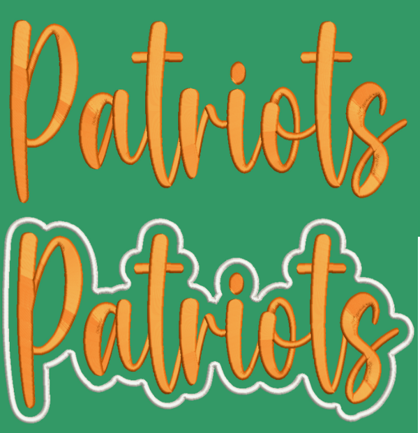 Puff Patriot Embroidery Design – 3D Puffy Foam Machine File