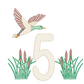 Flying Duck Embroidery