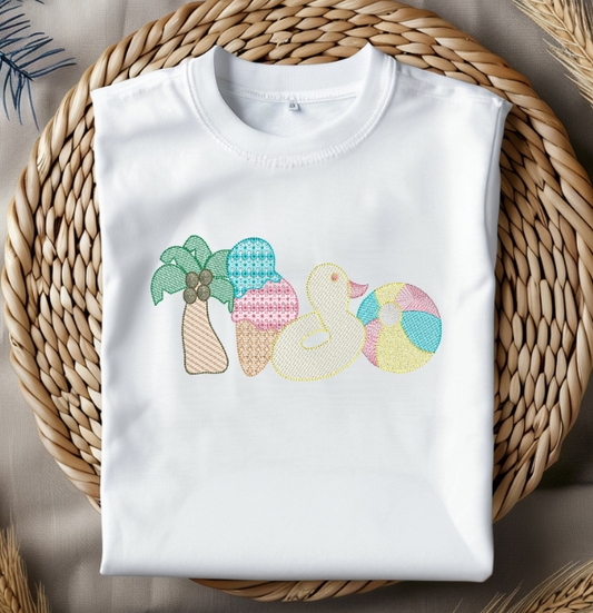 Summer Embroidery Design