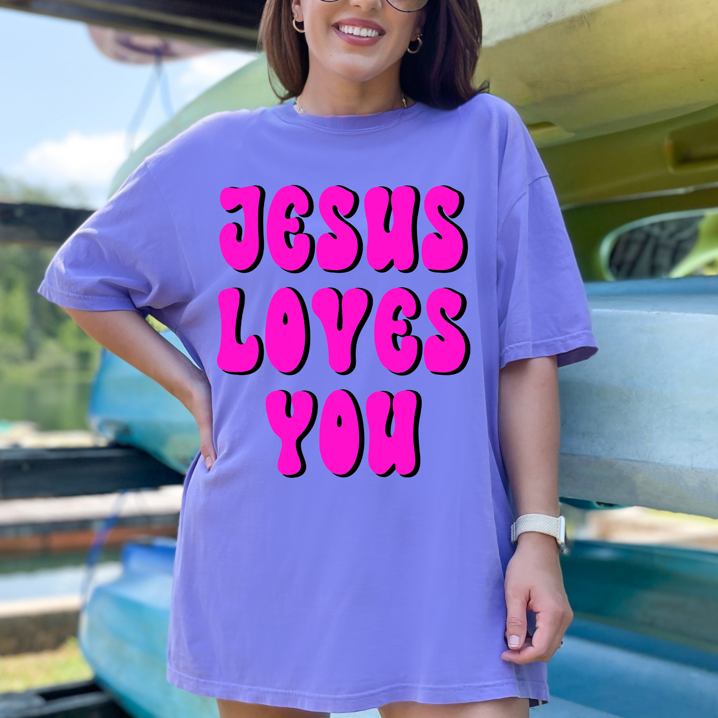 Jesus Loves You DTF Transfer