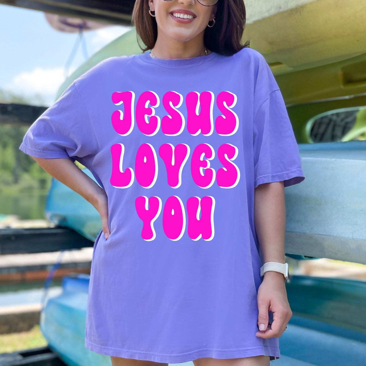 Jesus Loves You DTF Transfer