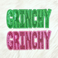 Scratch Decor - Grinchy Sequin On Glitter Iron-on Patch: Hot Pink
